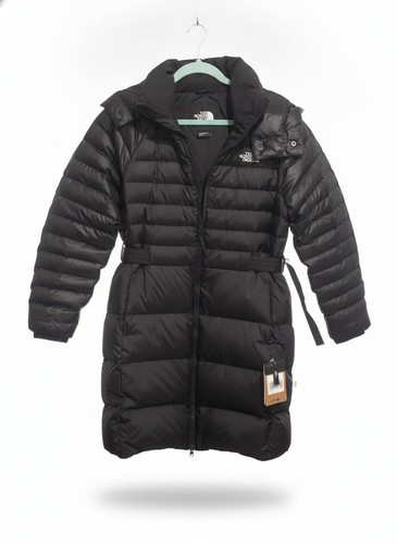 The North Face Women Black Hooded Down Parka Puffer Jacket Coat Size L - NWT