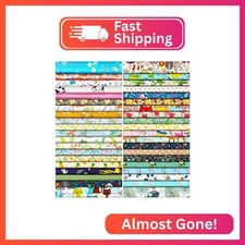 40 Pcs 10 x 10 Inches Cotton Fabric Bundle Squares Precut Fabric Squares Multi C