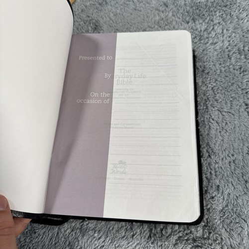 The Everyday Life Bible Amplified Version 2006 Black Bonded Leather Joyce Meyer - Imagen 11 de 22