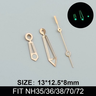 Green Luminous Watch Hands For NH35 NH36 Automatic Movements Replacement Pointer