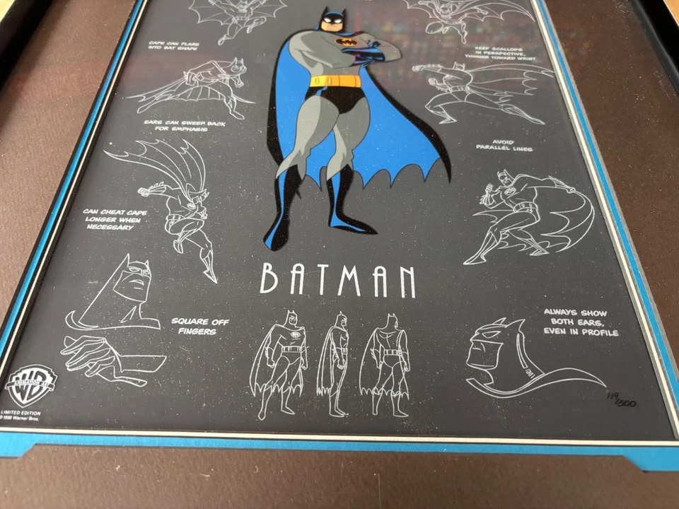 1996  Warner Bros. Batman The Animated Series Model Sheet  Production Cel. Mint! - Image 2 of 4