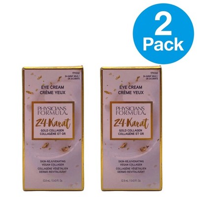 Physicians Formula 24-Karat Gold Collagen Eye Cream Anti-Aging 0.43 fl oz 2 Pack