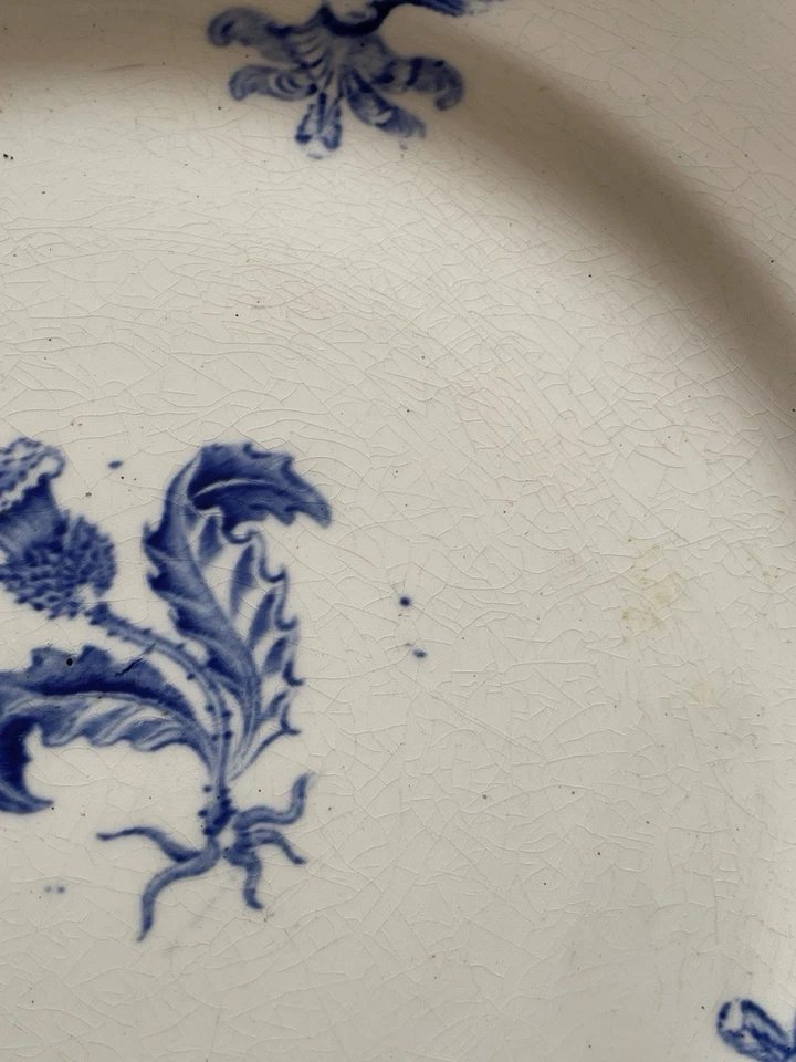 Ancien Compotier / Plat LUNÉVILLE Croix De Lorraine Chardons - Photo 4/4