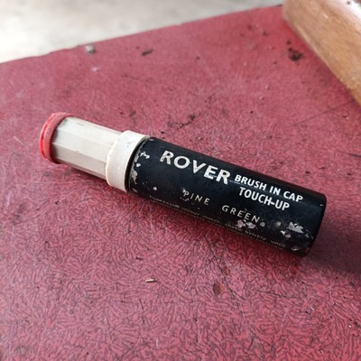 ORIGINAL ROVER P4 WERKZEUGABLAGE KIEFER GRÜN RETUSCHIERLACKSTIFT