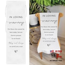 Reserved Memorial Wedding Chair Sign, In Loving Memory Linen In Loving Memory1