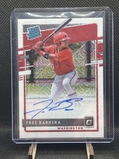 Tres Barrera  2020 Donruss Optic #RRS-TB Rated Rookie Auto White Choice #35/99
