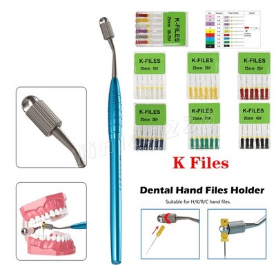 Dental Endodontic File Posterior Root Canal Holder 10Packs Niti K Files Hand Use