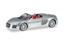 HERPA,AUDI R8 V10 Spyder metallic silver, 1/87, HER038690-002