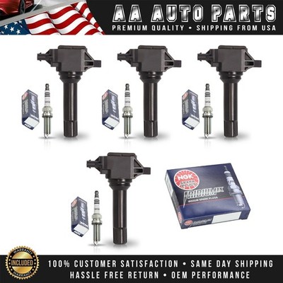 4 Ignition Coils & 4 NGK Iridium Spark Plugs for Subaru Impreza 2013-2015 2.0L