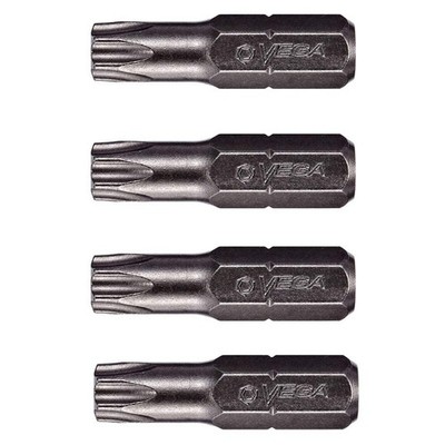 VEGA T20 TORX Security Star Bits. Professional Grade ¼ Inch