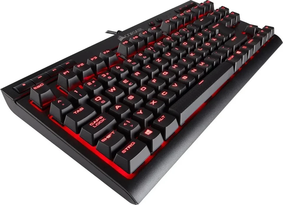 Corsair K63 Mechanische Gaming Tastatur Cherry MX red QWERTZ DE Layout Rote LED - Bild 3 von 4