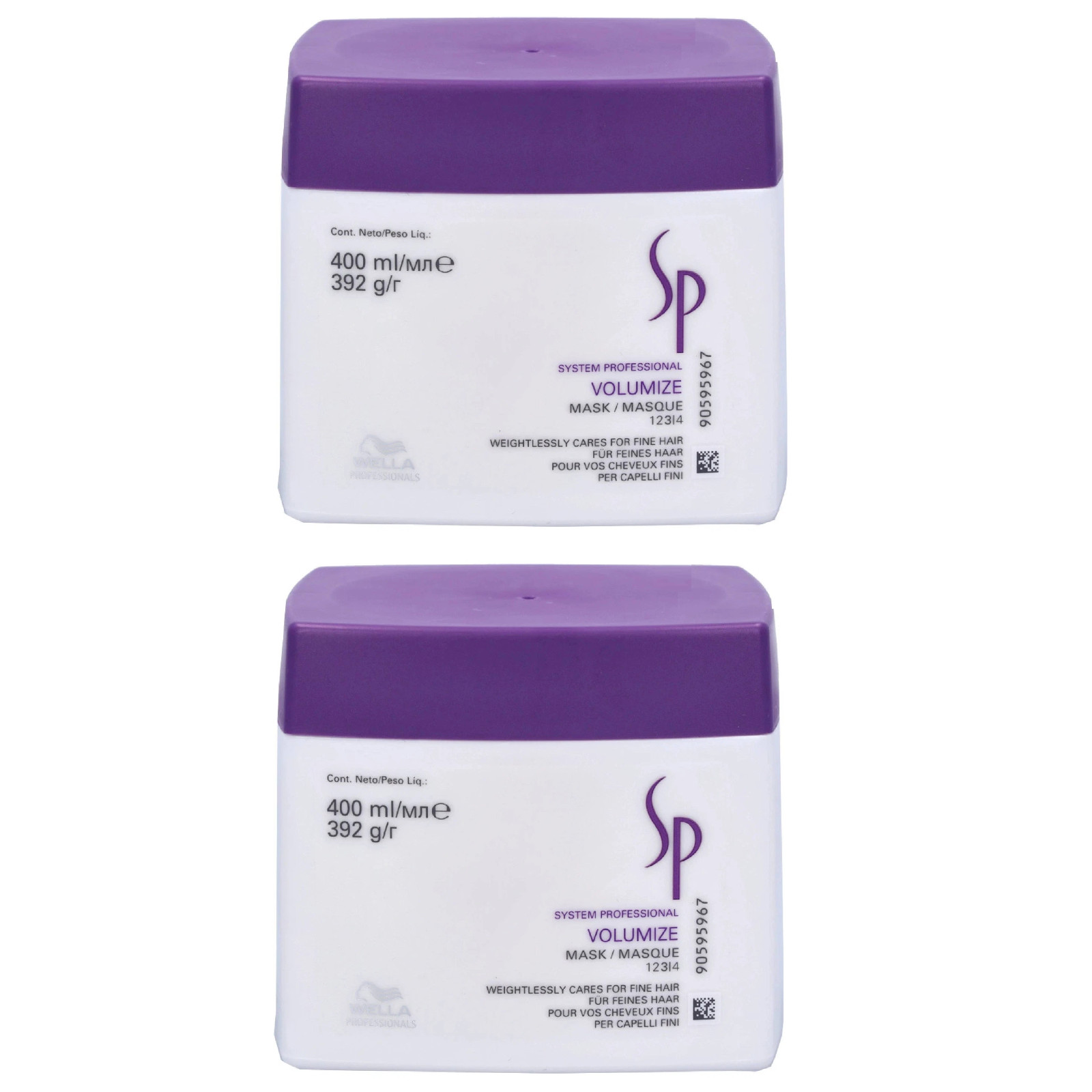 2 PACK Wella Professional SP Volumize Mask (For Fine Hair) 400ml
