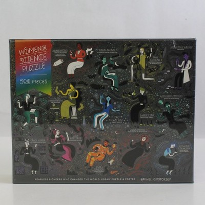 Women in Science Jigsaw Puzzle Rachel Ignotofsky 500 Pieces w/ Poster New