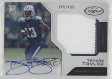 2017 Certified Freshman Fabric Signatures Mirror 145/499 Taywan Taylor Auto 0a3