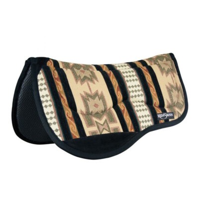 Reinsman M2 Lite Trail Contour Saddle Pad Tacky Too Bottom Running Bull Onyx