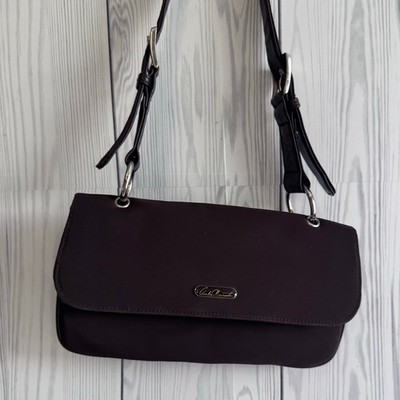 Carlos d santi Y2K Purse Vintage Brown Nylon Shoulder Bag Small Vintage 2000 s