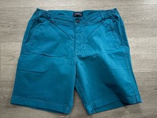 Mr Marvis The Petrols Men’s Green Cotton Chino Shorts - Waist 36 Inch / XL