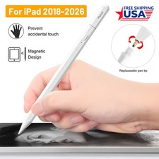 Stylus Pen For iPad 2018-2026, Magnetic Drawing Pen with Full Palm Rejection