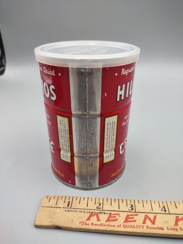 Vintage Hills Bros Coffee Can Half Pound 1965 - Picture 2 of 7