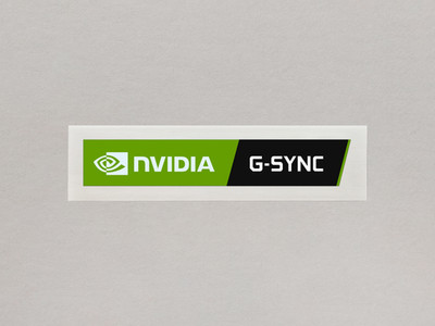 NVIDIA G-SYNC Sticker Logo Badge Label Monitor Laptop PC Case Decal (50x8 mm)