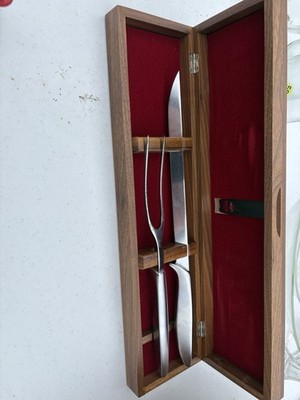 Gerber Legendary Blades Set Walnut Box Vintage Gerber-Ron & Gerber-Snickersnee