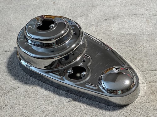 Aftermarket Harley 60504-32 45 inch Outer Primary Cover Chrome NOS - Picture 2 of 7
