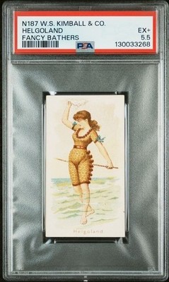 HELGOLAND 1889 N187 W.S. Kimball & Co. Fancy Bathers PSA 5.5 EX+ POP 2^4