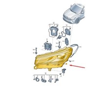 Volkswagen Tiguan Mk3 Front Right Headlight Lhd 571941030 Nouveau authentique