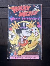 ESTATE:1970 Disney Tricky Mickey Mouse Magic Colorforms Color Wheel Toy Magician