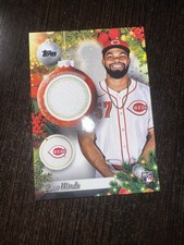 2025 Topps Holiday RECE HINDS Rookie PLAYER JERSEY RELIC CARD REDS RC