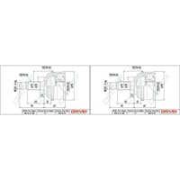 2X Dr!Ve+ Gelenksatz Antriebswelle Radseitig Passend FüR Honda Civic MG ZS Rover