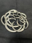 Vintage Sarah Coventry Silver Tone Abstract Flower Brooch Pin Signed — photo 1