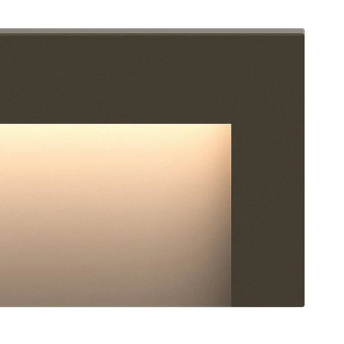 Taper 8" Wide Bronze LED Horizontal Outdoor Deck Step Light - Picture 4 of 10