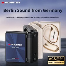 Monster AC530 Wireless Open-Ear Earbuds, Over-Ear Bluetooth Sports Headphones