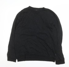 H&M Men's Black Regular Fit Crew Neck Sweatshirt Size M