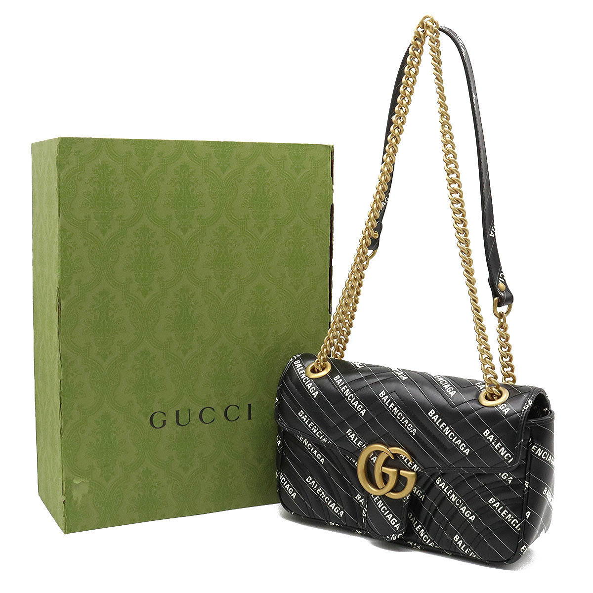 GUCCI BALENCIAGA Collabo GG Marmont The Hacker Project Small