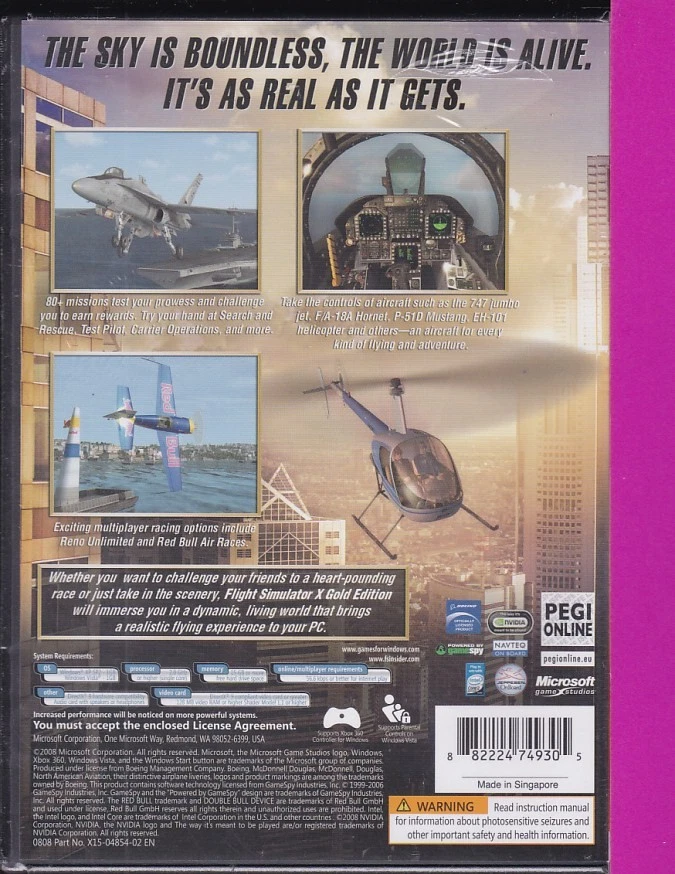 Microsoft Flight Simulator X Gold Edition - Deluxe + Acceleration Pack PC DVD - Image 3 of 3