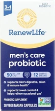 Renew Life Men's Care Probiotic 50B CFU (30 Delayed Release Veg Caps) Exp 1/27