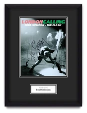 Paul Simonon Hand Signed 16x12 Framed Photo Display Autograph The Class COA