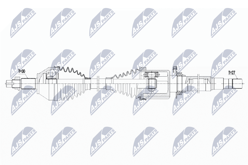N.T.Y. NPW-AR-010.NTY Drive Shaft for ALFA ROMEO