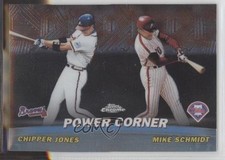 2001 Topps Chrome Combos Power Corner ( ) Mike Schmidt Chipper Jones HOF yf0