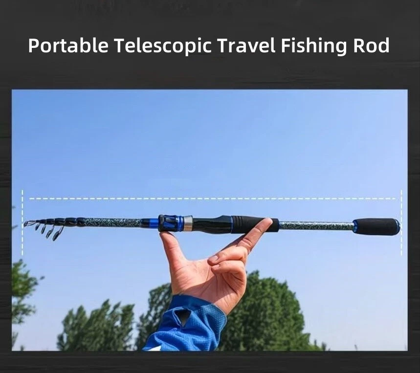 Fishing Rods Telescopic Ultra-Light Carbon Fiber Rod Durable Sensitive Portable