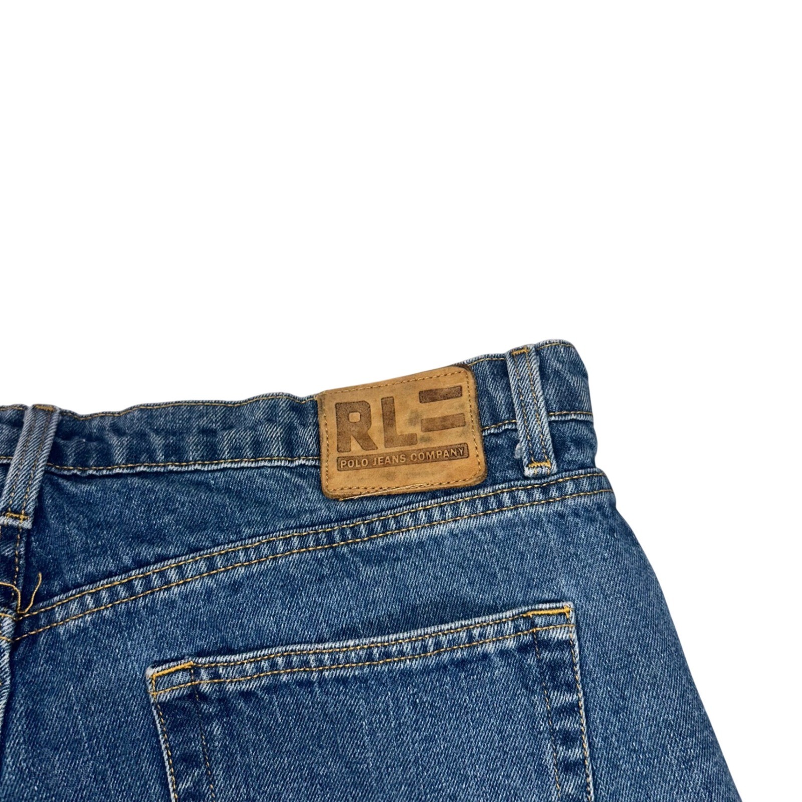 Ralph Lauren Mens 38x30 Blue Classic Relaxed Fit Denim Jeans 7205Y thumbnail 4