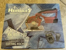 Hercules Fabric Cutting Machine NIB with Instruction Manual 2 Batteries Charger