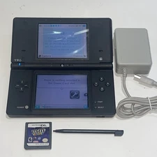 Nintendo DS DSi Black Handheld W/ Game Stylus and Charger Tested