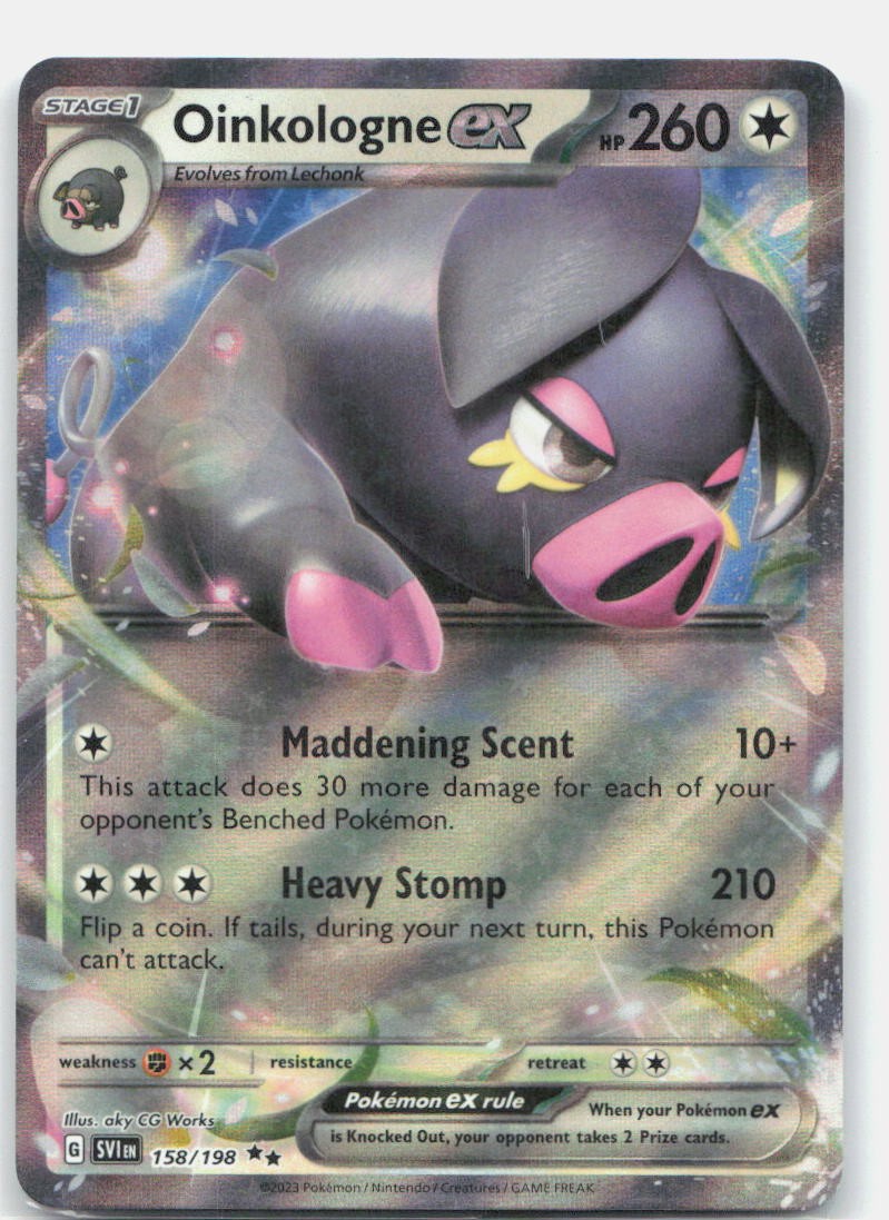 Pokemon TCG Oinkologne ex 158/198 SV01: Scarlet & Violet Base Set Holo NM