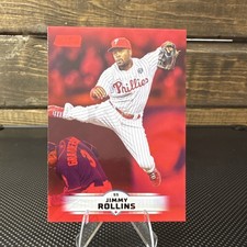 Topps Stadium Club 2025 Jimmy Rollins Red Foil #176 Phillies MLB Baseball Card