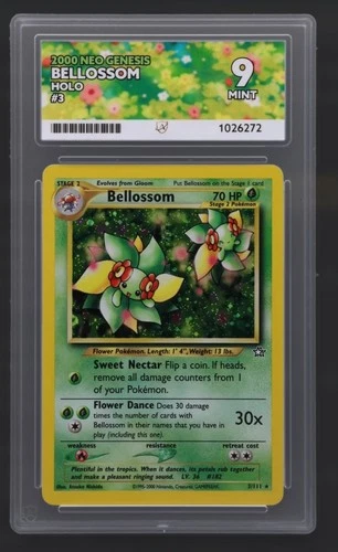 Bellossom 2000 Pokemon Neo Genesis 3/111 Holo ACE 9