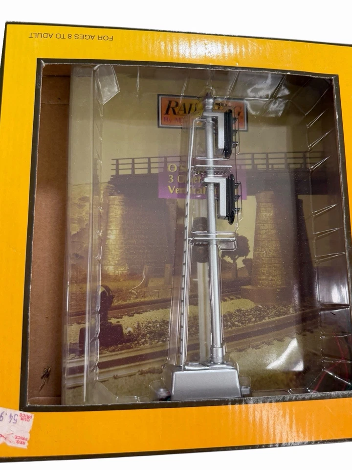 MTH Railking O 比例垂直交叉门 30-11012 - O 规格带盒! — 第 2/4 张图片