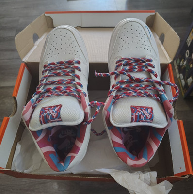 Nike Parra x Dunk OG SB QS Low White Youth Size Men's 6.5 Women'S 8
